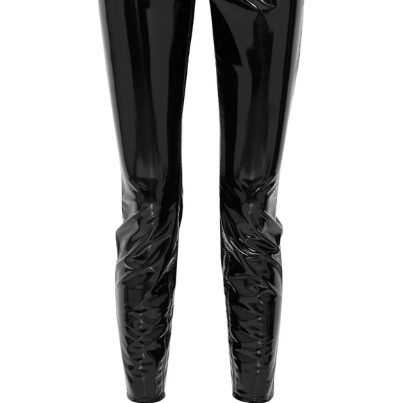 Rag & Bone Black Vinyl Skinny Pants NWT size 28 - Picture 9 of 13